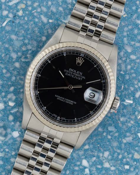 rolex datejust 16234 nero con scatola descrizione|Rolex Datejust 16234 .